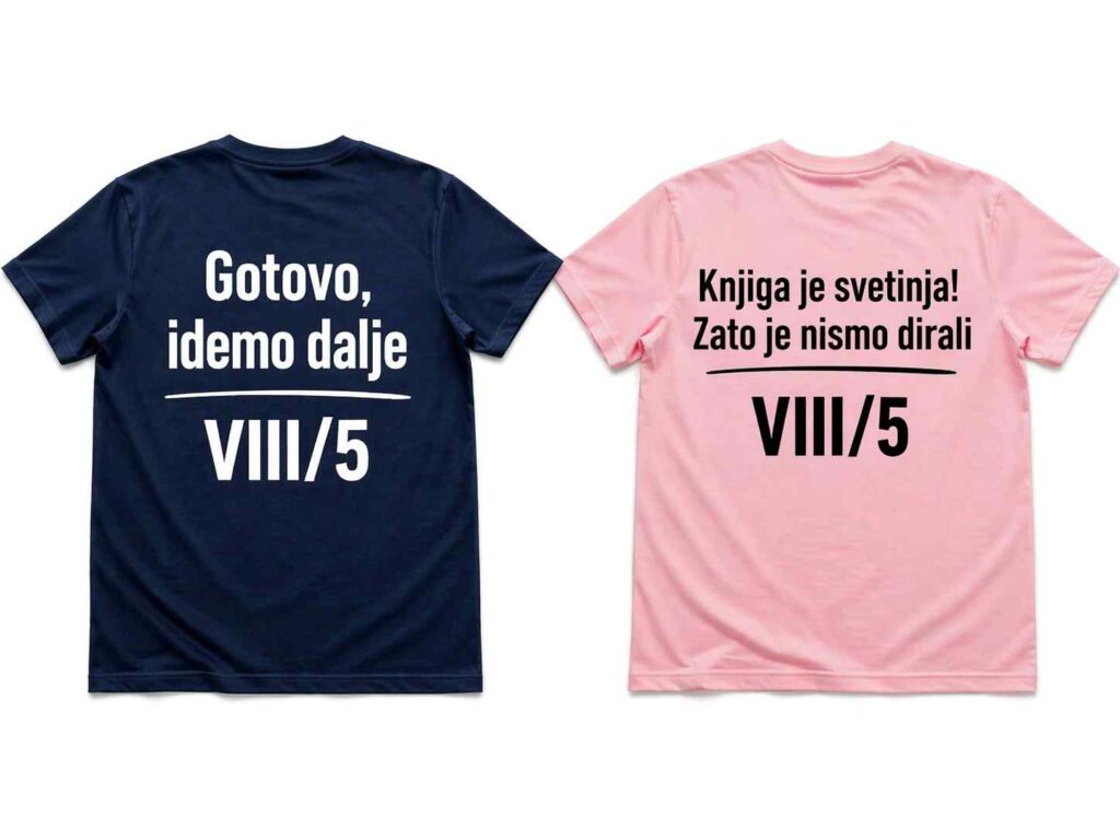 Natpisi za majice za 8. razred 2026 – Ideje + Slike